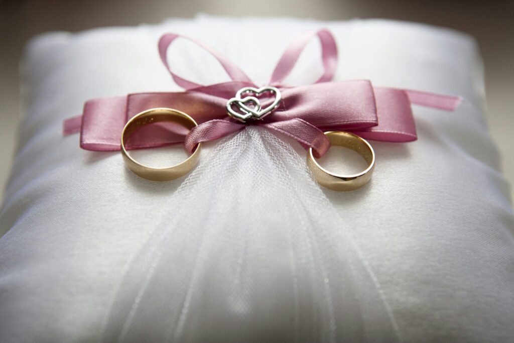 Wedding officiant signing ceremony in Lewisville TX